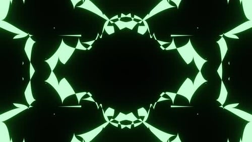 Pulsating neon psychedelic colorful techno VJ seamless loop abstract background.