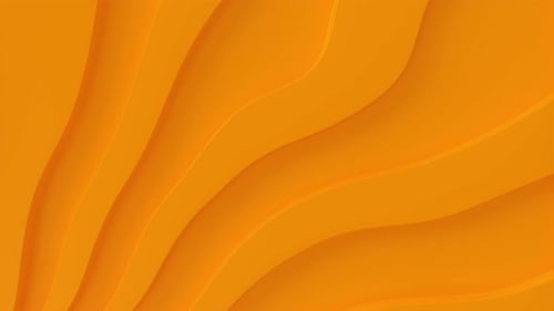 Seamless Abstract Orange Wavy Fluid Motion Background