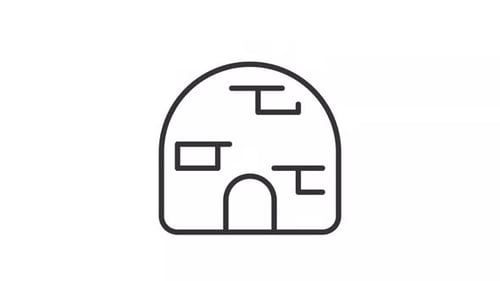 Animación de línea de iconos de Igloo ui