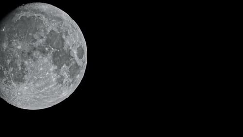 Close Up Shot of the Moon