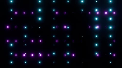 Pink With Cyan Star Sky Vj Loop Background For Scene