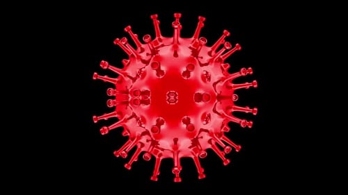 3D Rendering Corona Virus Covid-19 Pandemic