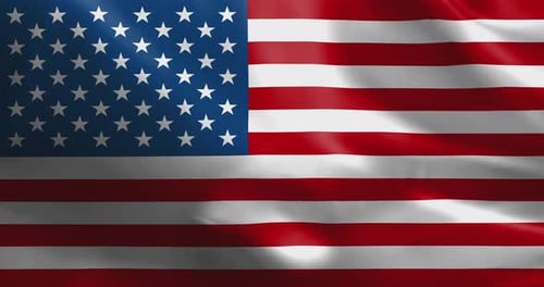 Waving American Flag for Patriotic Celebrations