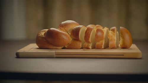 Bakery Concept of Homemade Breads Loaf Pastry Food Background