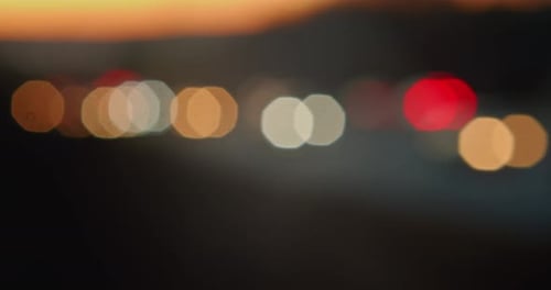 Blur Abstract Traffic Background of Busy Highway