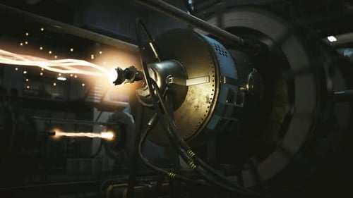 Testing Facility Displaying Luminous Core and Safety Measures
