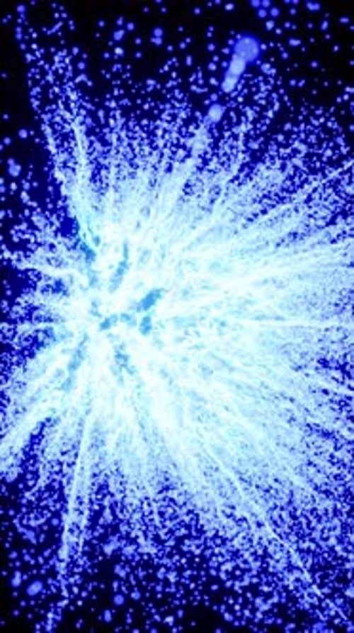 Abstract Lighting Dust Particle and Glare on a Dark Background