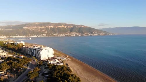 Sea Beach Sunsets Beautiful Sky Aerial View Drone Camera