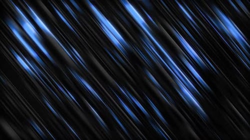Abstract Futuristic Blue Diagonal Glowing Lines Loop