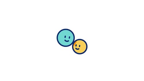 Icono animado de amigos