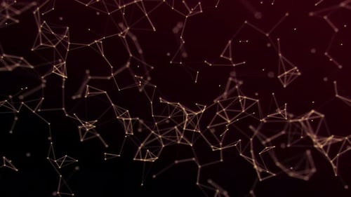 Abstract Geometric Plexus Network Background Loop