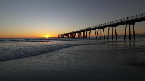 Beach Pier at Sunset Tracking