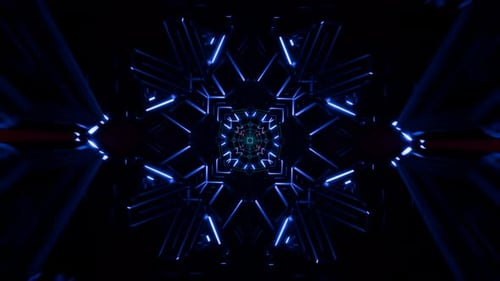 Dynamic VJ Loop of Colorful Neon Lights for Dance Floor Excitement