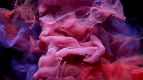 Swirling Abstract Smokey Texture on Black Background