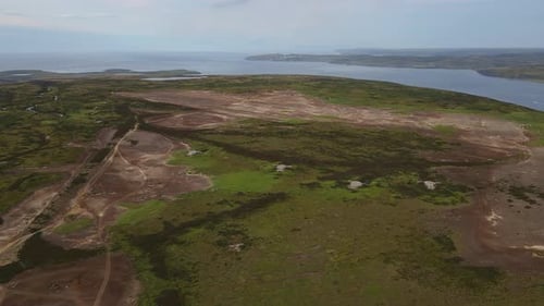Aerial View of the Remains of the Abandoned Kashiwabara Airfield