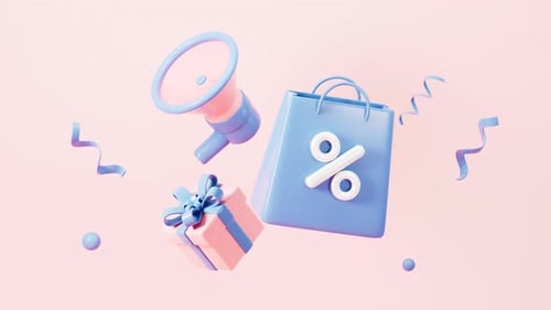 3D Animated Icons for Promotion and Sale