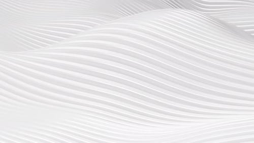 Fondo curvo abstracto blanco, representación 3D.