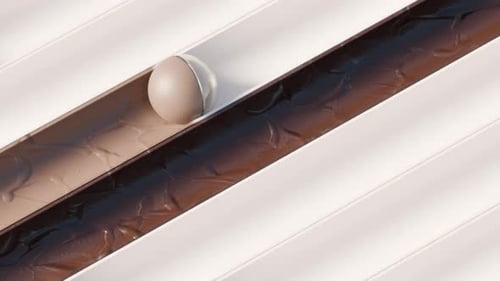 Animação de esferas satisfatórias em loop 3D