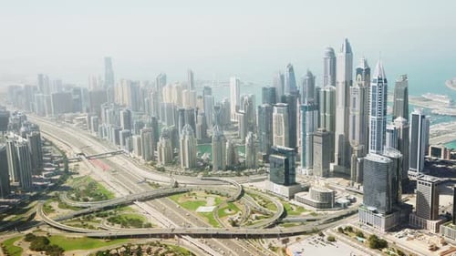 Panoramic view of Dubai Marina, Dubai