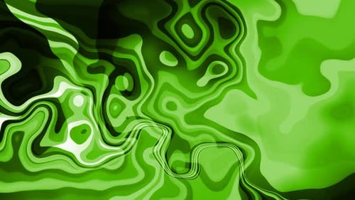 Background Green Color Shape Liquid Wave