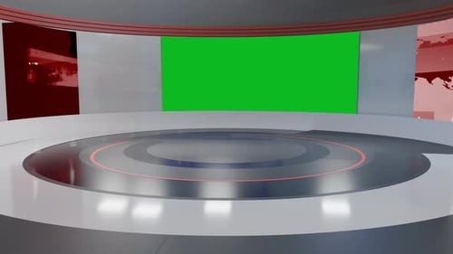 3D-Hintergrundschleife für virtuelle Nachrichtenstudios