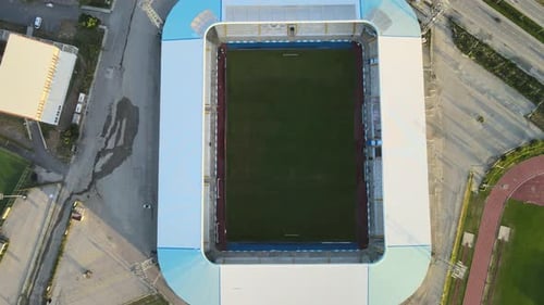 aerial football field