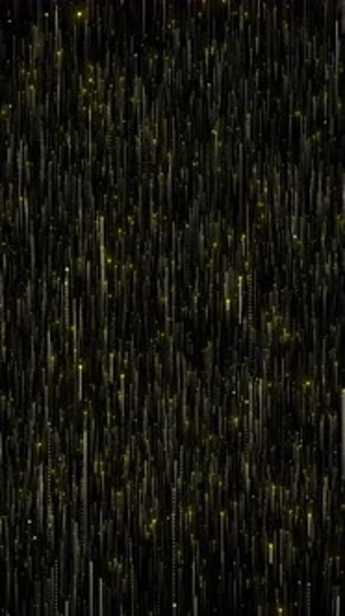 4K 3D animation Abstract festive motion background shining gold bokeh. Shimmering sparkling glitters