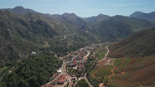 Approaching Mountain Pass Above Icmeler Southwest Turkey