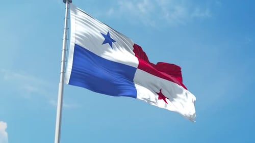 Panama Realistic Flag