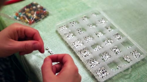 Creating a Beaded Bracelet with Alphabet Beads