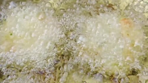 B Roll of potatoes boiling in hot water