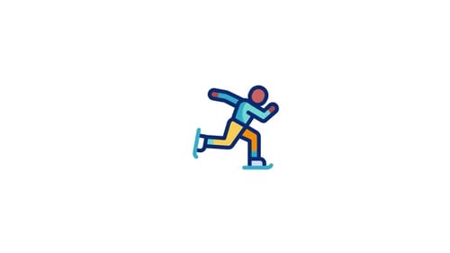 Iceskating Animated Icon