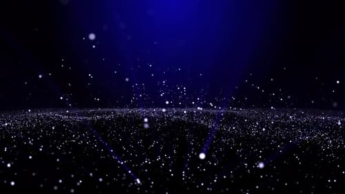 Blue Particles Background Loop