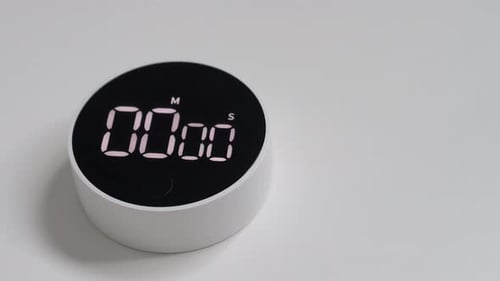 Close Up Of Small Black And White Device