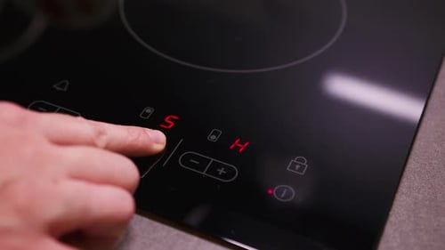 Modern Induction Cooktop with Touch Controls