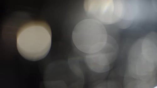 Abstract Bokeh Light Patterns on Black Background