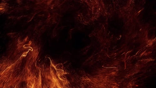 Umgekehrte heiße Partikelwirbelsimulation auf schwarzem Hintergrund