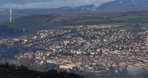 Millau, département de l'Aveyron en France.