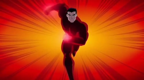 Un super héros puissant qui court avec vitesse et énergie - Style de bande dessinée d'action - Animations de dessins animés