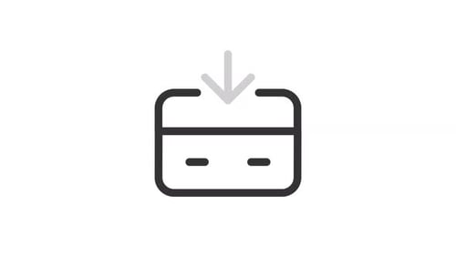 Ícone de linha de transação animada Ui