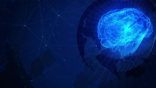 Digital Brain Network Illuminating The Globe