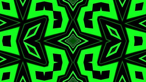 Looping Abstract Geometric Kaleidoscope Tunnel Background