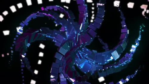 Futuristic Crystal Draw Background 4K