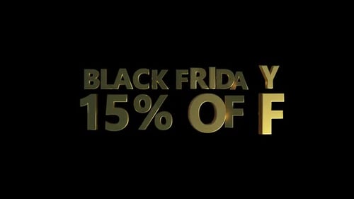 Black Friday 15% Off