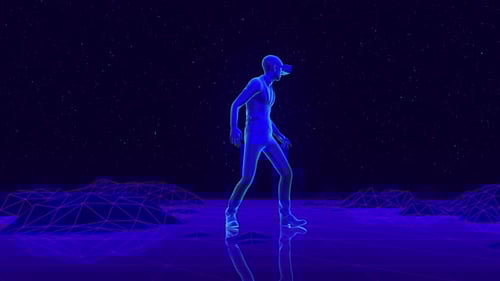 Tecnología abstracta de realidad virtual de Metaverse