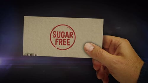 Sugar free box pack in hand