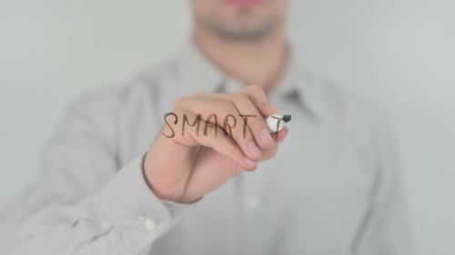 Smart tv, Writing on Transparent Screen