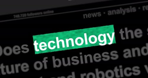 Technology industry business and ai headline news titles media