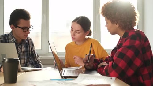 Diverse Colleagues Business People Working on Office Startup Business Group Working As Team to Find