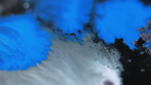 Abstract Colors Bleeding and Mixing Together